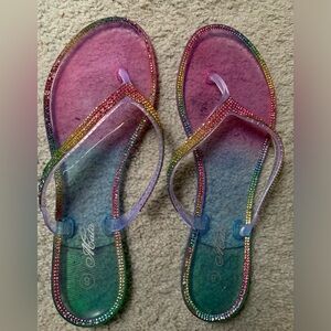 JELLY RAINBOW SANDALS
